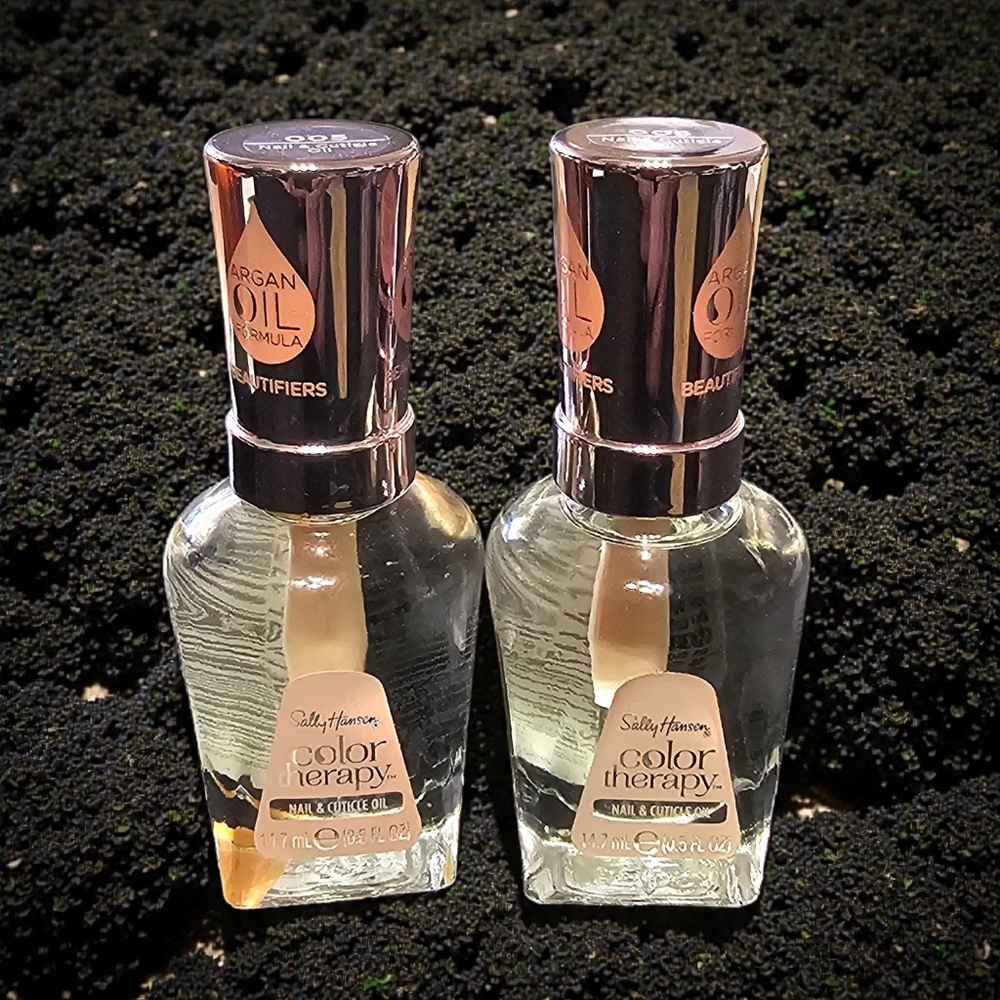 (2) Sally Hansen Color Therapy Nail & Cuticle Oil 0.5 oz